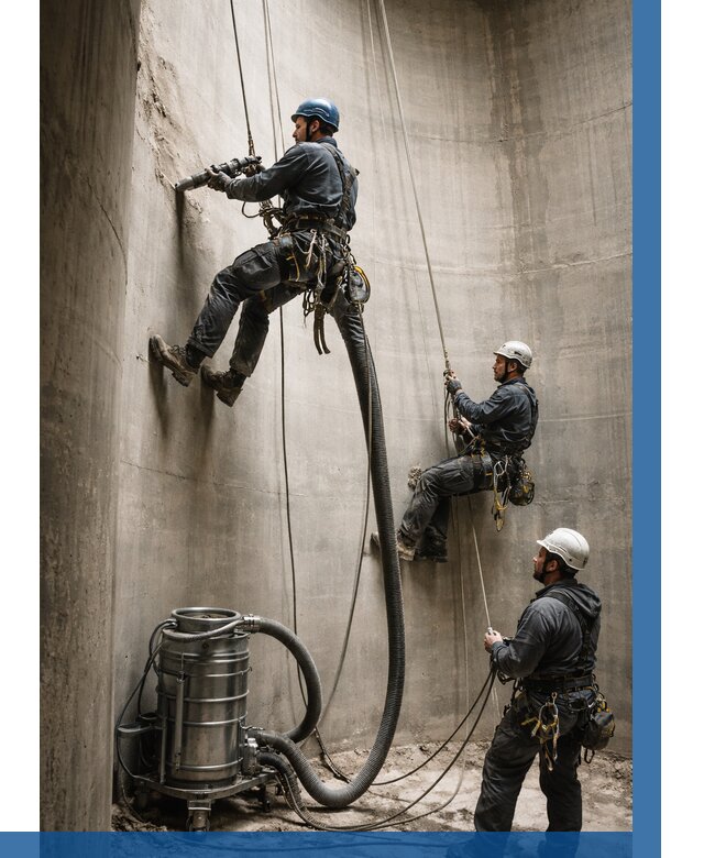 Зачистка силосов в Чите от 4658 р. Договор и смета ВЫСОТНИК-Чта