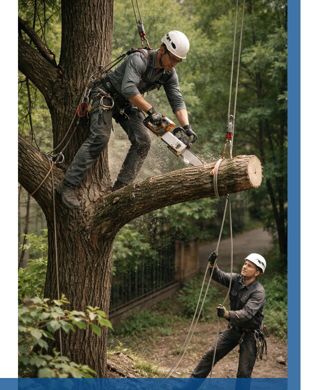 Спил деревьев альпинистами в Чите от 8280 р. | ВЫСОТНИК-Чта