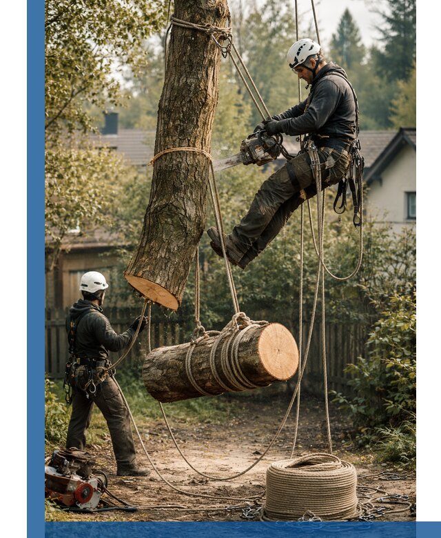Валка деревьев частями в Чите, безопасно и аккуратно
