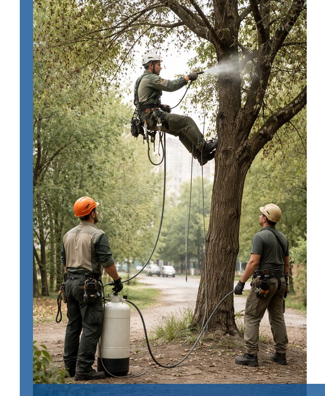 Обработка деревьев от вредителей в Чите профессиональная защита