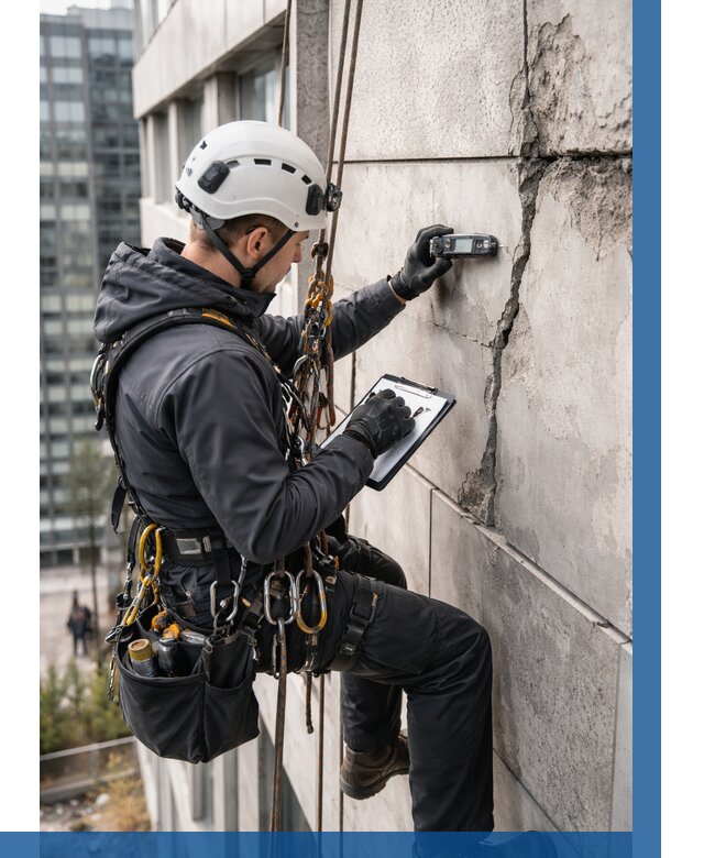 Обследование фасада альпинистами в Чите от 124 р. | ВЫСОТНИК-Чта