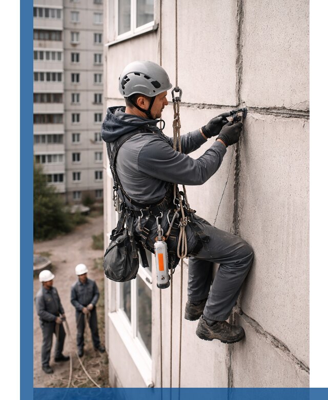 Обследование межпанельных швов и герметизация в Чите