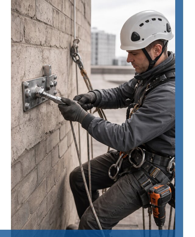 Установка анкерных точек в Чите от 3623 р. | ВЫСОТНИК-Чта